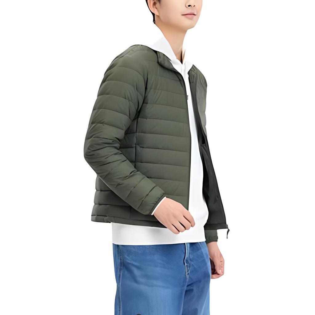UNIQLO Solid Color Stand Collar Lightweight Down Jacket Men outerwear 463247-56