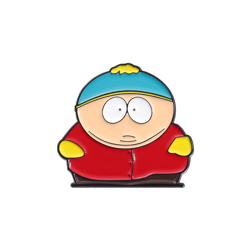 South Park Cartoon Character Metal Badge Brooch - American Animation Merchandise & Decor for Backpack and Clothing Accessories