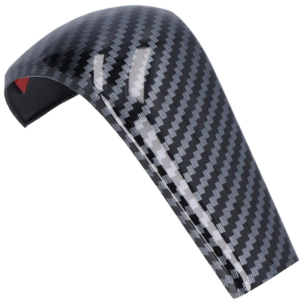 Gear Shift Knob Cover Trim Carbon Fiber Style Decor Replacement for Mazda 3 CX‑30 with Auto Transmission