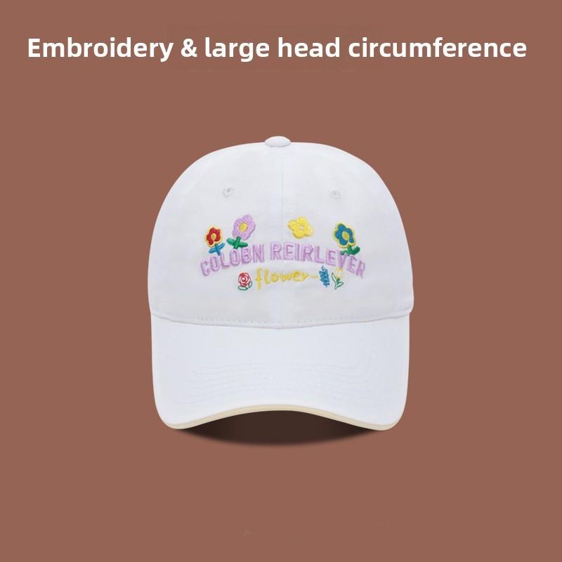 Womens Cotton Baseball Cap With Wide Brim And Adjustable Closure For Spring And Summer