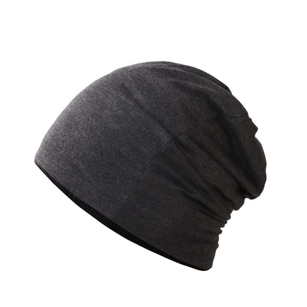 Cold hat men's new baotou hat solid color stacking hat popular double-layer pullover hat thin confinement hat headgear hat