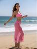 2026 Europees & Amerikaans Drie-delig Bikini Zwempak met Halternek & Sexy Lange Strandjurk voor Dames