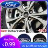 Nouveau 2026 Autocollant de Voiture 2025 Chaud 4pcs 56/60/65mm Cache-Moyeux de Roue de Voiture Autocollants Badge Pour Ford Fiesta Mondeo Explorer Focus Mo