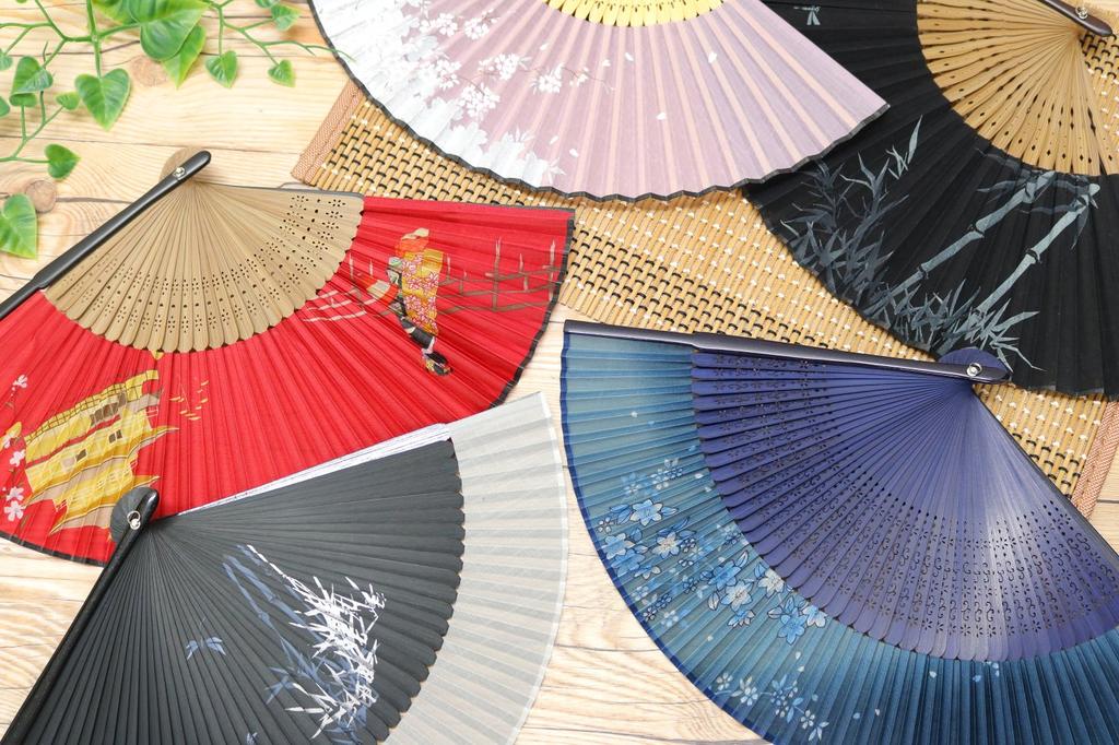 Asahioh Folding Fan Dragon Black 136001