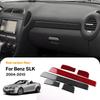 Real Soft Carbon Fiber Trim Sticker For Mercedes Benz SLK R171 2004 2005 2006 2007 2008 2009 2010 Car Dashboard Panel Strip.