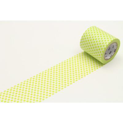 Masking Tape - Masking Tape MT Casa Pois 5 Cm Anis Green - Dot Lime