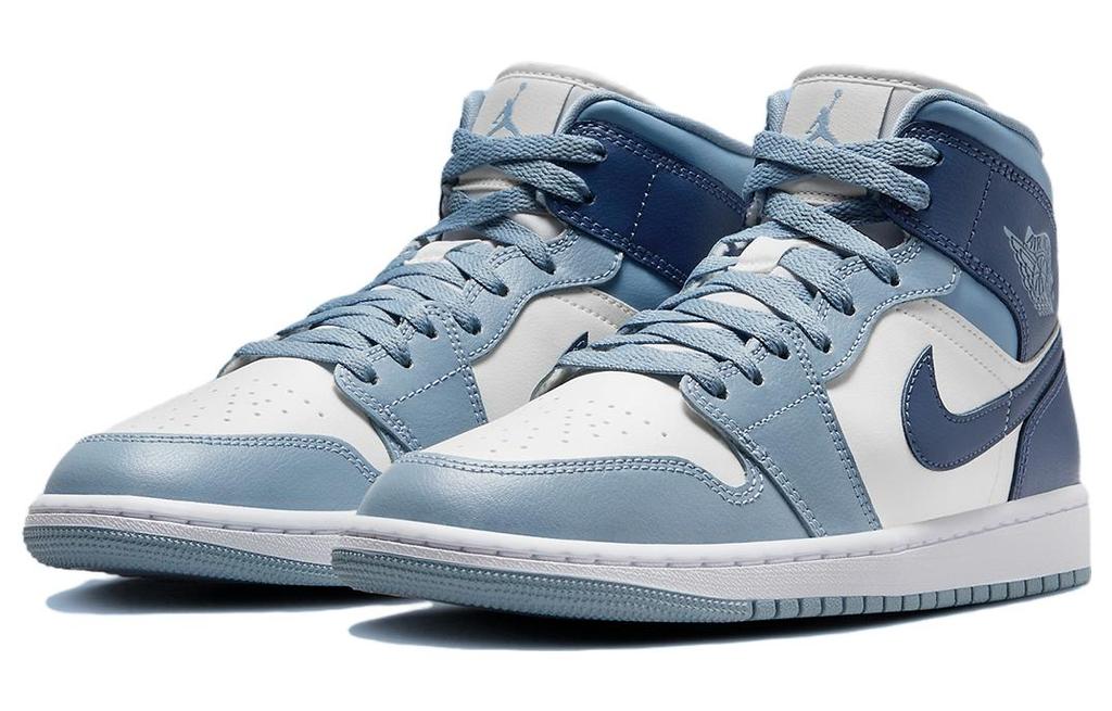 Air Jordan 1 Mid Sail Diffused Blue Women's BQ6472-140