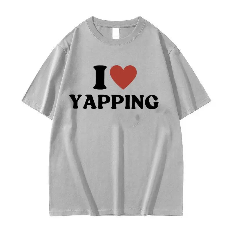 Funny I Love Professional Yapper Letter Graphic Tee Shirt  Women O-Neck High Quality Fashion Oversized Cotton T-shirts Summer