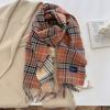 Autumn and winter new versatile scarf women's thickened woven thick beard fringed warm scarf imitation cashmere shawl