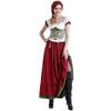 Oktoberfest German Bavarian Beer Wench Cosplay Costume Maid Women Dress Unique