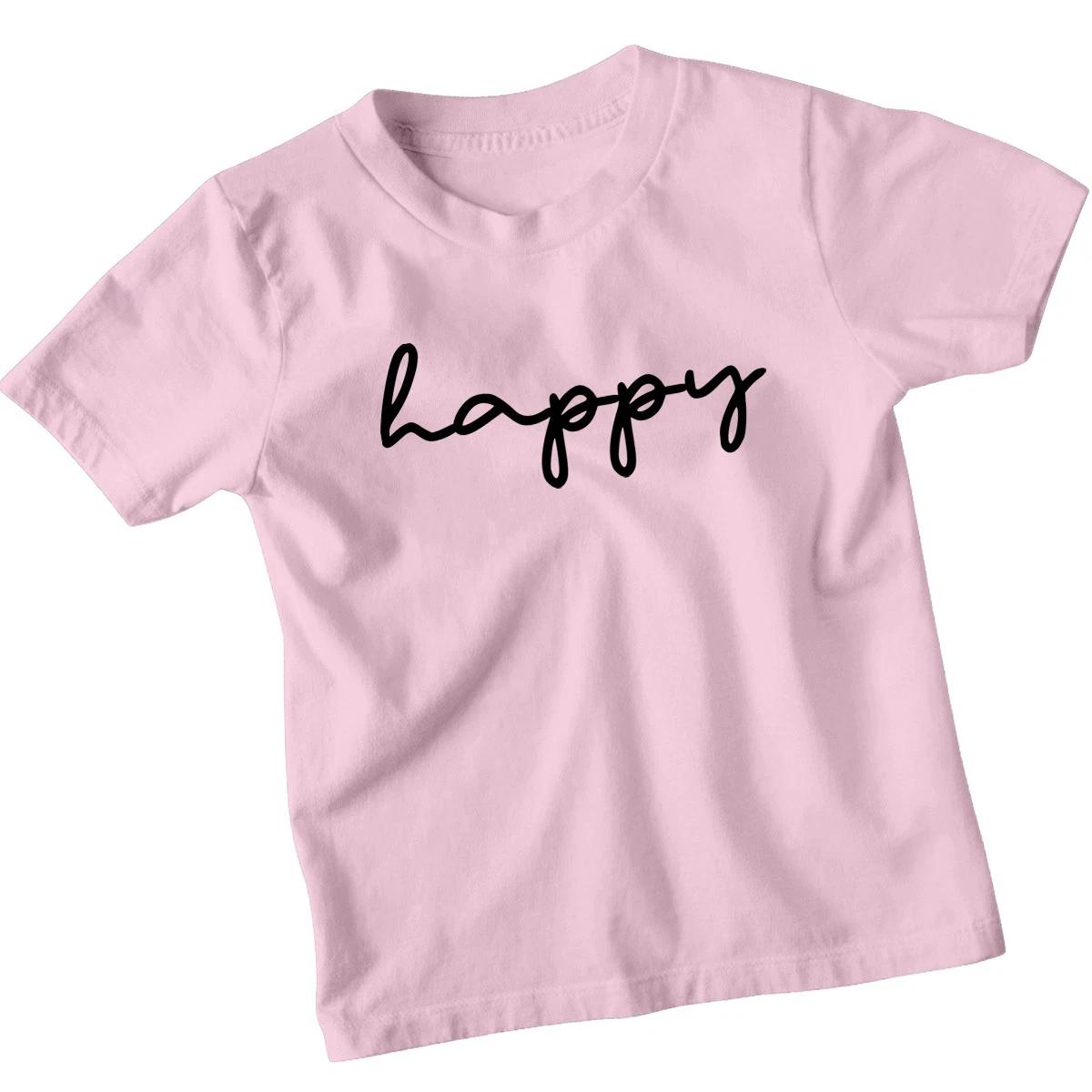 Happy Positivity Emotions Unisex Kids T-Shirt Fun Wear 100