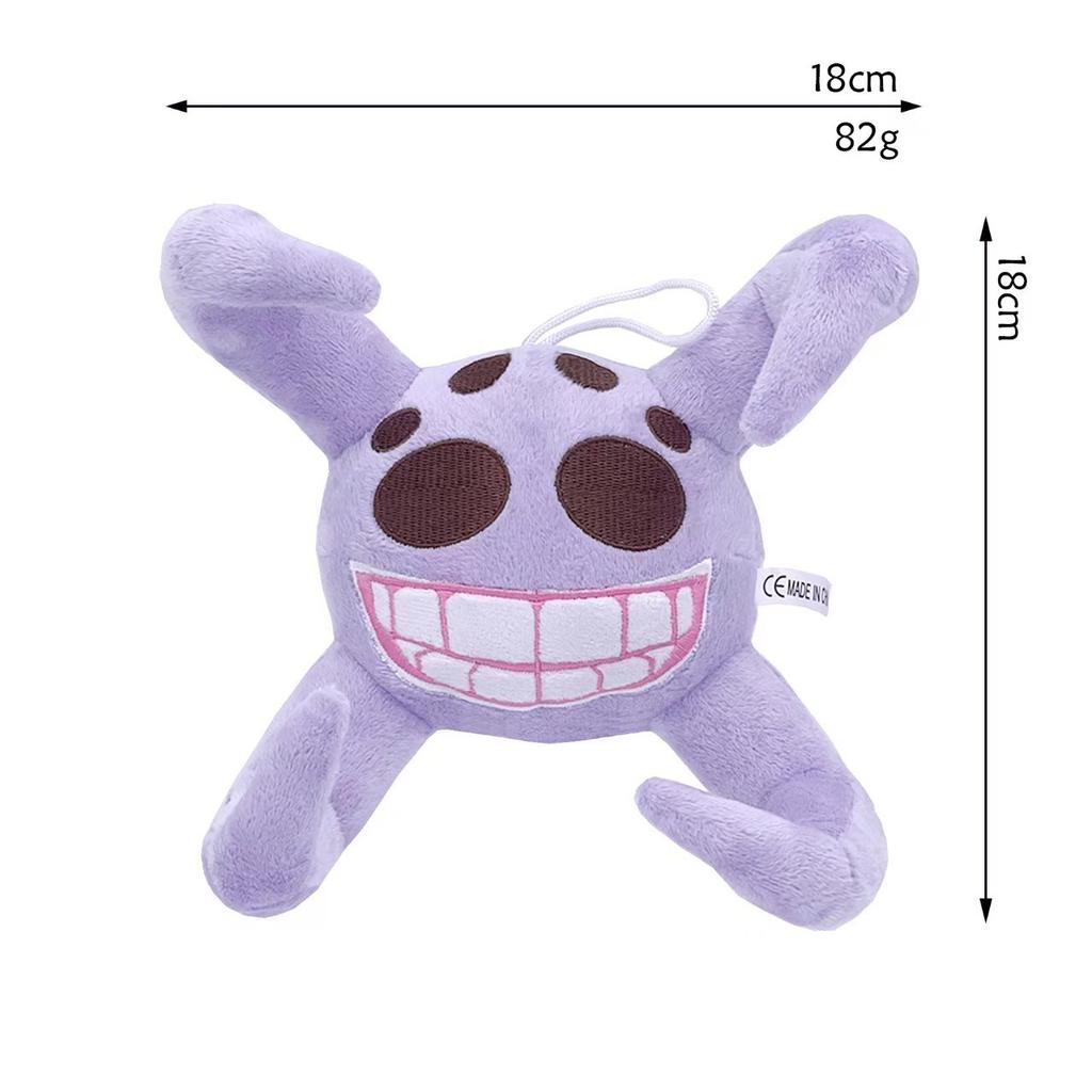 Juego Puertas Piso 2 Peluches Monstruo de Terror Peluche Animal Relleno Suave Decoración de Habitación Para Regalo de Cumpleaños de Niño