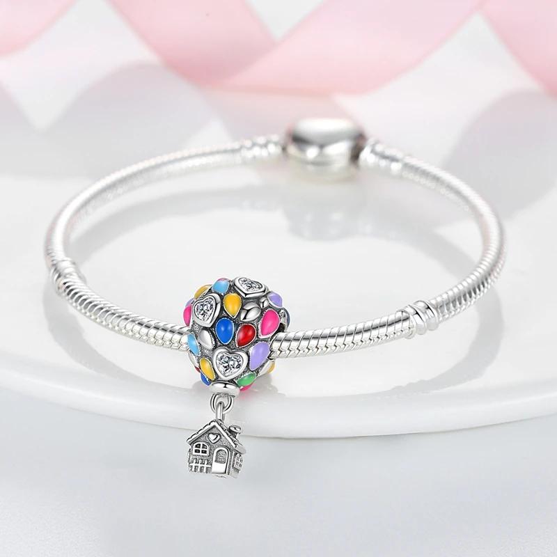 Love Heart Family Charms Pendant Original Copper Charm Beads Fit Bracelet Charm Women Diy Jewelry Gift