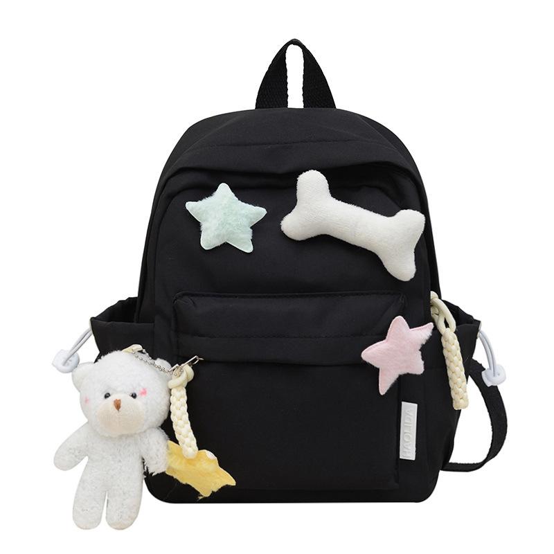 Small fresh sweet large capacity backpack for class commuting primary school student school bag light outdoor leisure travel backpack