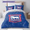 Ipswich Town Pattern Bedding Set Quilt Cover Pillowcase Home Decor Gift (1 * Duvet Cover + 2 * Pillowcase, Without Core)