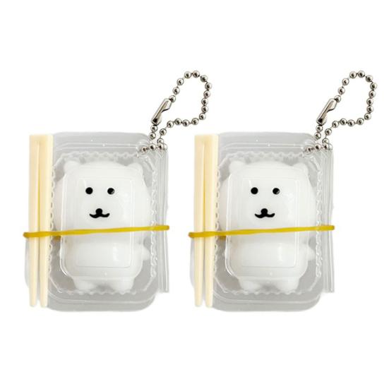 1/2/3Pcs Stress Relief Bear Toy with Clear Box & Chopsticks, Cartoon Bento Bear Squeeze Toy, Slow Rising Bear Sensory Toy for Anxiety Reduction