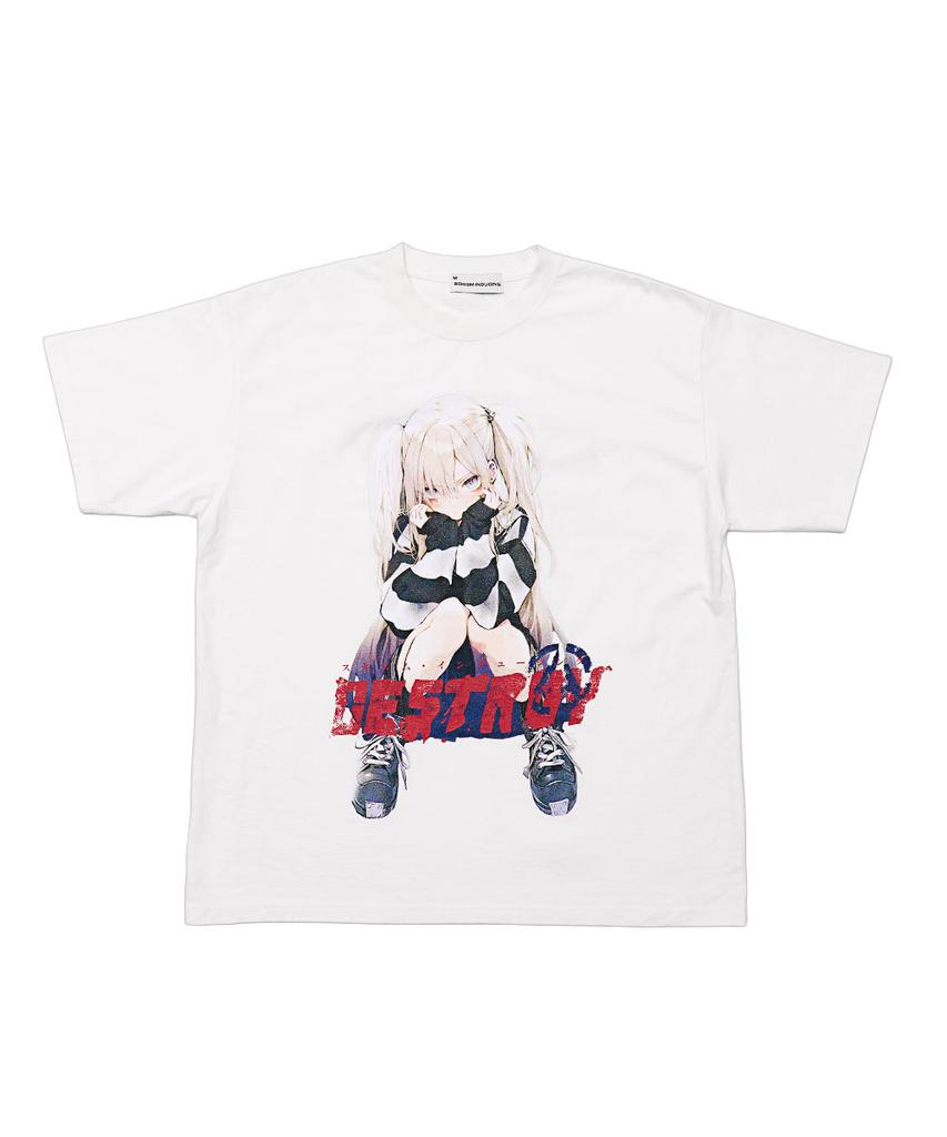 SCHISM INDUCING Destroy Girl T Shirt White