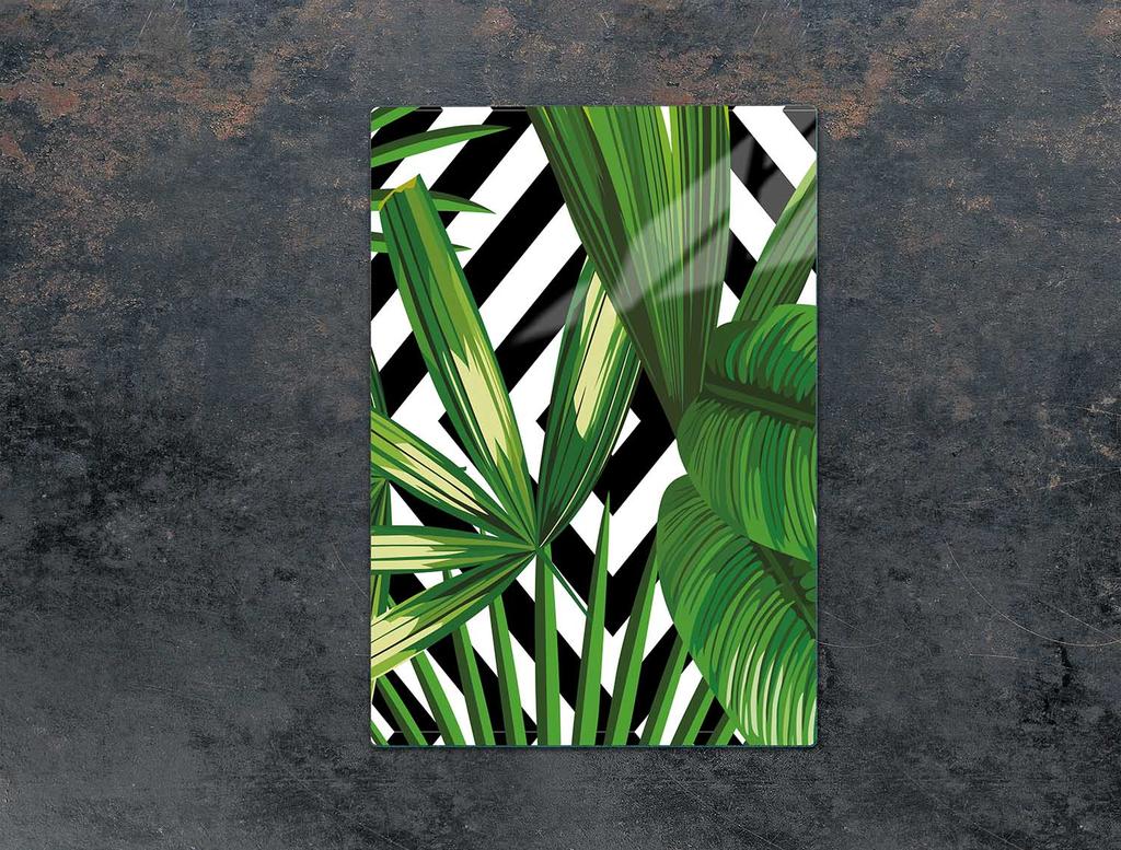 SZKLANA DESKA DO KROJENIA 35x52 LIŚCIE