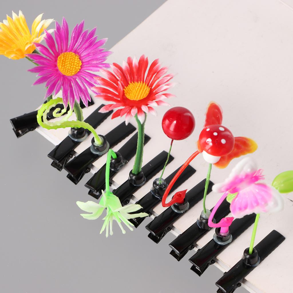 Lovely Plant Bean Sprout Hair Clips Hairpins Cosplay Headwear Flower Side Clip Party Wedding Cute Hair Accessories