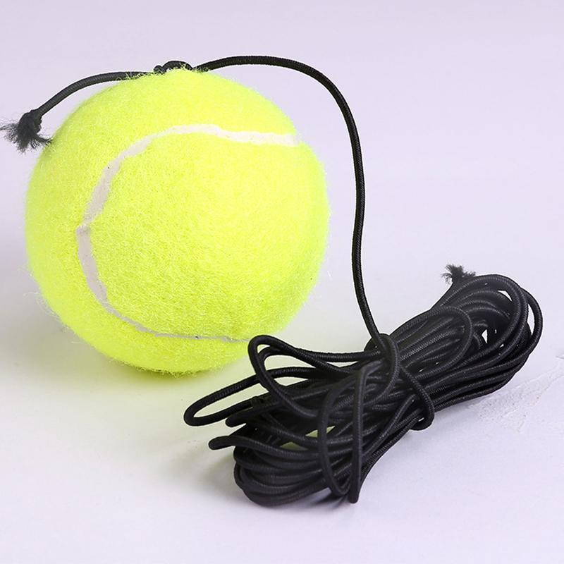 Tennis Training Aids Base Elastic Rope Tennis Fitness Ball Rubber Band Line High Elastic Rope Swing Ball Spare Line Black