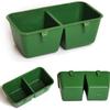 2PC 2 In 1 Papagei Lebensmittel Wasser Schüssel Dual Fütterung Tasse Kunststoff Vogel Tauben Käfig Wasser Lebensmittel Feeder Vogel Papagei Haustier wasser Schüssel