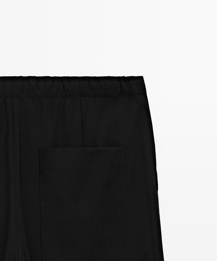 Masimodutti Wool Sarouel Tie Pants