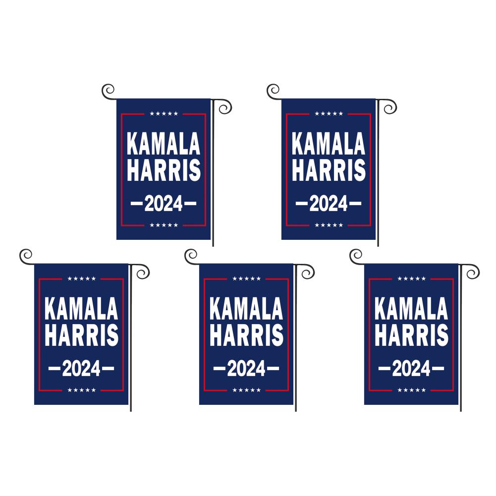 1-5Pc Kamala Harris 2024 Bandeira de jardim com cores vivas Bandeira Kamala Harris Bandeira de quintal Kamala Harris para eleição presidencial americana
