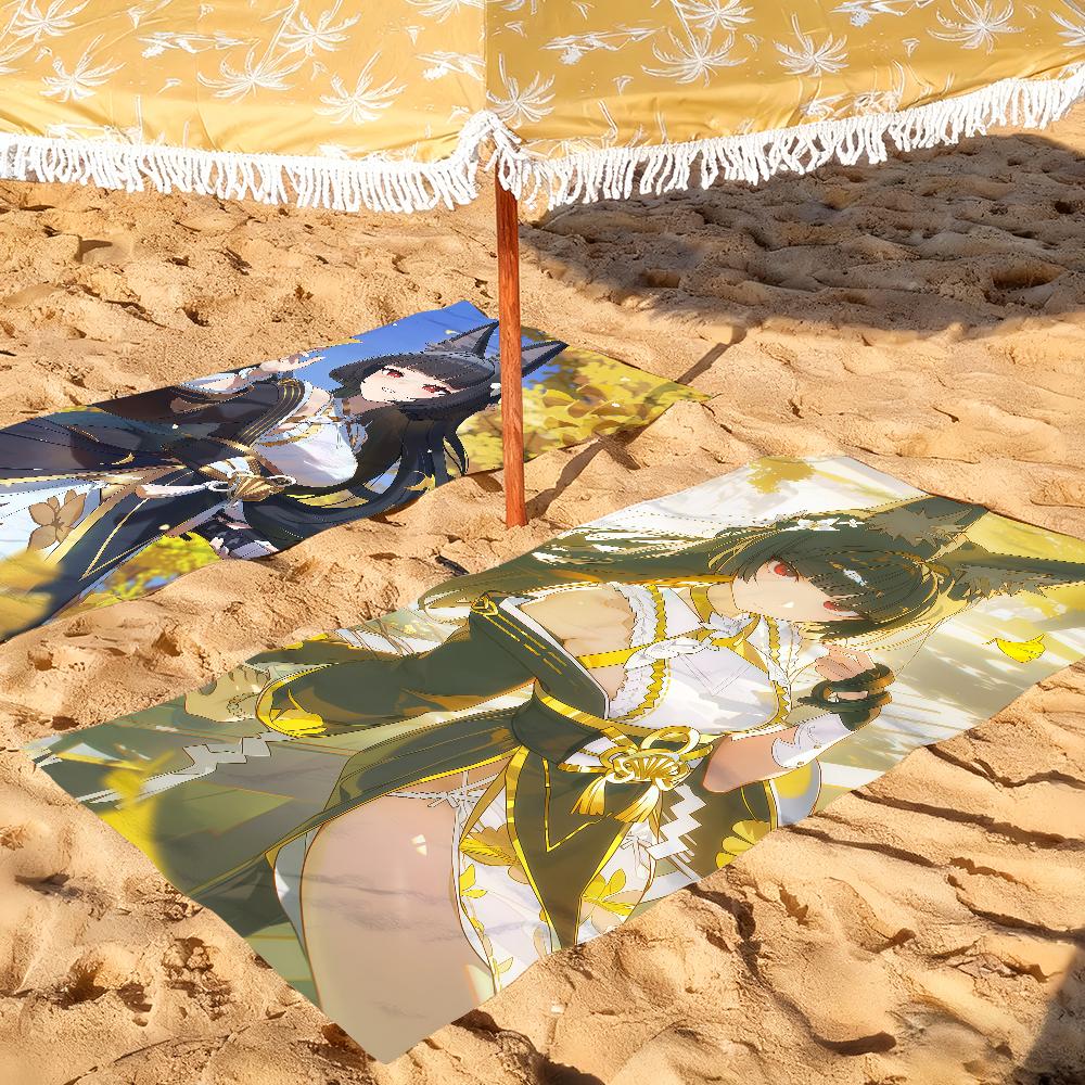 Game Zenless Zone Zero Miyabi Towel Drying Bath Towel Applicable To Light Swimming Camping Yoga Beach Out