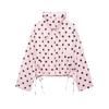 Frühjahr 2026 neue europäische und amerikanische grenzüberschreitende Damenbekleidung Streetwear lässige Jacke mit Stehkragen und Polka-Dots w085 358482