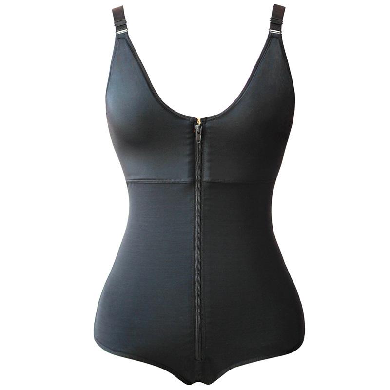 Body Modelador Plus Size Levanta Bumbum, Modelador Corporal Completo com Controle de Barriga e Zíper, Modelador Peach Hip Enhancer Emagrecedor para Mulheres