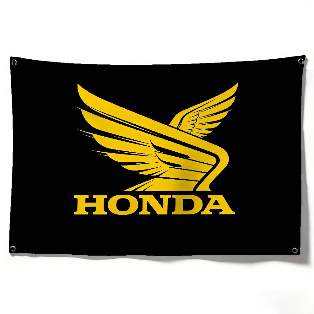 

Motorcycle For HONDA Flag 120g Polyester Sublimation Print Durable Hanging Banner Home Decor Gift (as the picture,50x70cm)