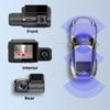 2Inch 4K+2K+1K 4K 3 Channel  Dash Cam Dashcam Front and Rear Inside Interior WIFI GPS Night Vision Parking Monitor for Car