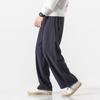 2025 Men Linen Pants Summer Japanese Casual Streetwear Harajuku Cotton Baggy Pants Male Solid Color Oversized Bloomers Trousers