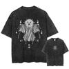 Summer Hot Sale Harajuku Vintage Washed T Shirts Death Note Anime Graphic Printing T Shirt Oversize Cotton Fashion Trendy Tee