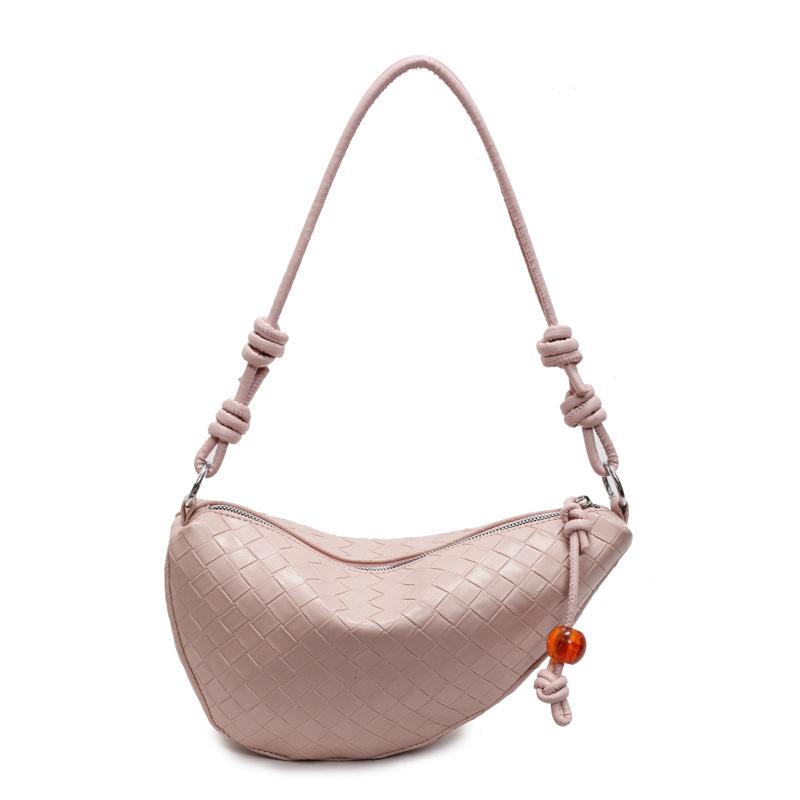 Personalized Woven Bag 2025 New Korean Version of Fashion Niche Shoulder Bag Women's Versatile Sports Messenger Dumpling Bag