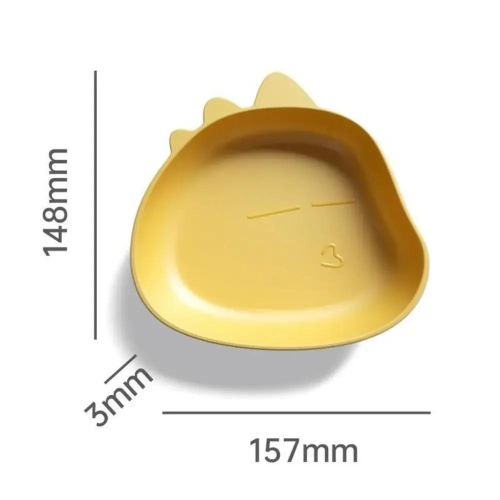 

Creative Split Bone Dish Cartoon Animal Desktop Thickened Anti-drop Dinosaur Bear Cat Shaped Fruit Plate Plastic Tableware Snack