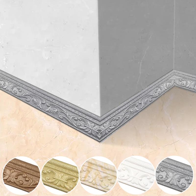 6 buc. 230 mm auto-adeziv 3D perete linie bordură bordura plinte impermeabile tapet autocolant pentru camera de zi decor acasă