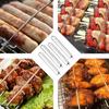 5Pcs BBQ Fork Tool Kabob Stick Chicken Wing Grilling Rail Barbecue Skewer Carving for