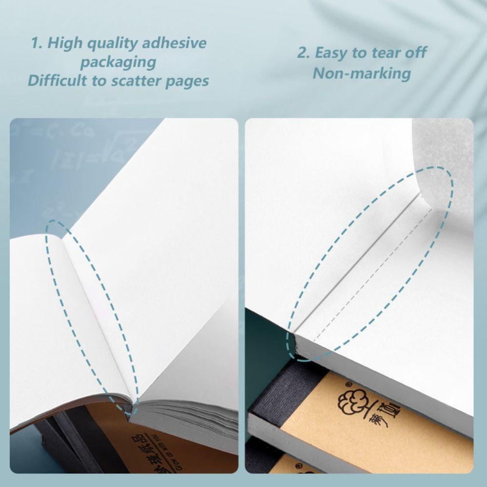 50/100 Sheets Thickened Draft Paper Tearable Painting Sketchbook Simple Notepad  School Office