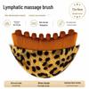Leopard Print Lymphatic Contour Massage Brush for Face, Eyes, and Neck