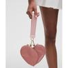 Lululemon Dual Pouch Wristlet  Heart Spiced Chai Pink Haze Gold