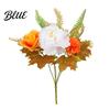 Realistic Fake Flowers for Desktop Artificial Fall Flowers Faux Silk Flower Arrangement Bouquet Reusable Botanical Arrangements Home Decor