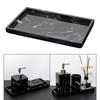 Marble Resin Handmade Bathtub Tray Rectangular Countertop Dish Dispenser for Jewelry Candles Soap
