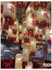 Catering Skewer Shop Decoration: Bamboo Woven & Oil Paper Lantern Chandelier for Restaurant, Hotel, Lobby, and Market in Ancient Style.