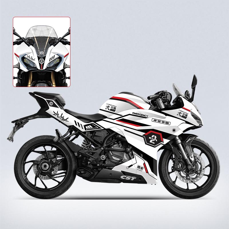 Pattern Printing Stickers Kits for Motorcycle Protection and Decoration, Used for CFMOTO 250SR 300SR 2022 2023, Various Styles