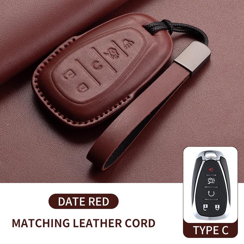 Leder Auto Schlüssel Etui Hülle Schutzschale Für Chevrolet Chevy Malibu Camaro Cruze Traverse Spark Equinox Sonic Volt Schlüsselanhänger