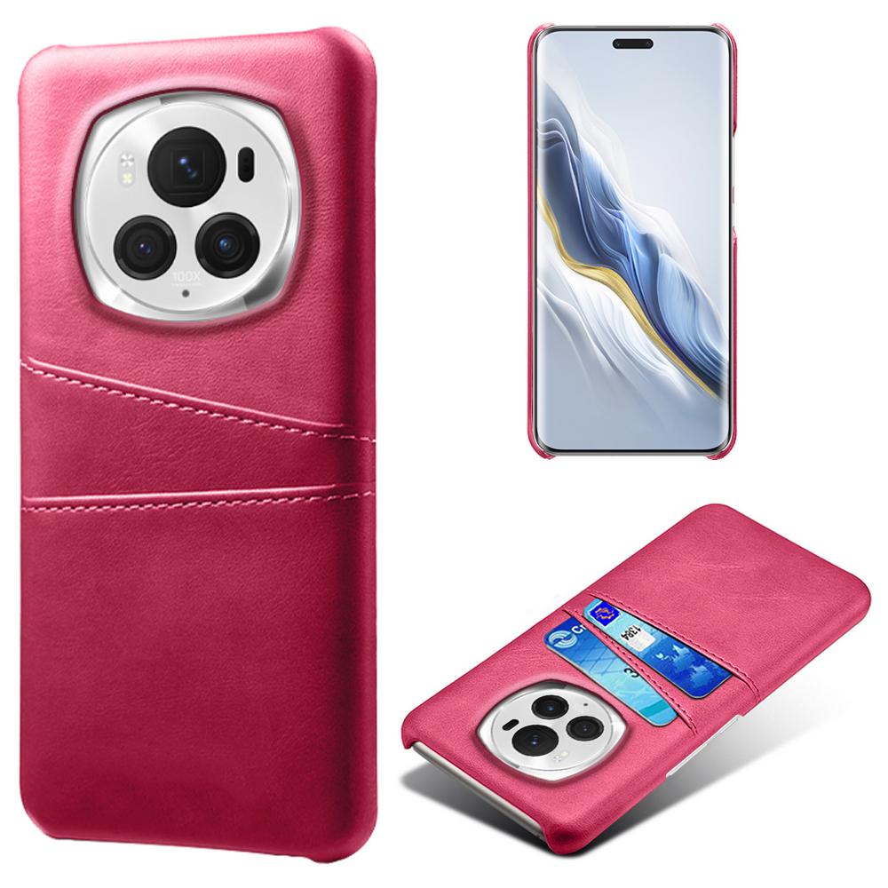 For Honor Magic6 Pro 5G Case Shockproof Leather Coated PC Phone Shell