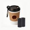 Portable Storage Box Pet Poop Trash Can Dispenser Creative Coffee Cup Dog Garbage Storage Design Outdoor Dog Walking Garbage Bag