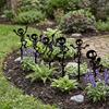 Dancing Skeleton Garden Stake Decorations Skull Humorous Art Stakes  Garden Entry