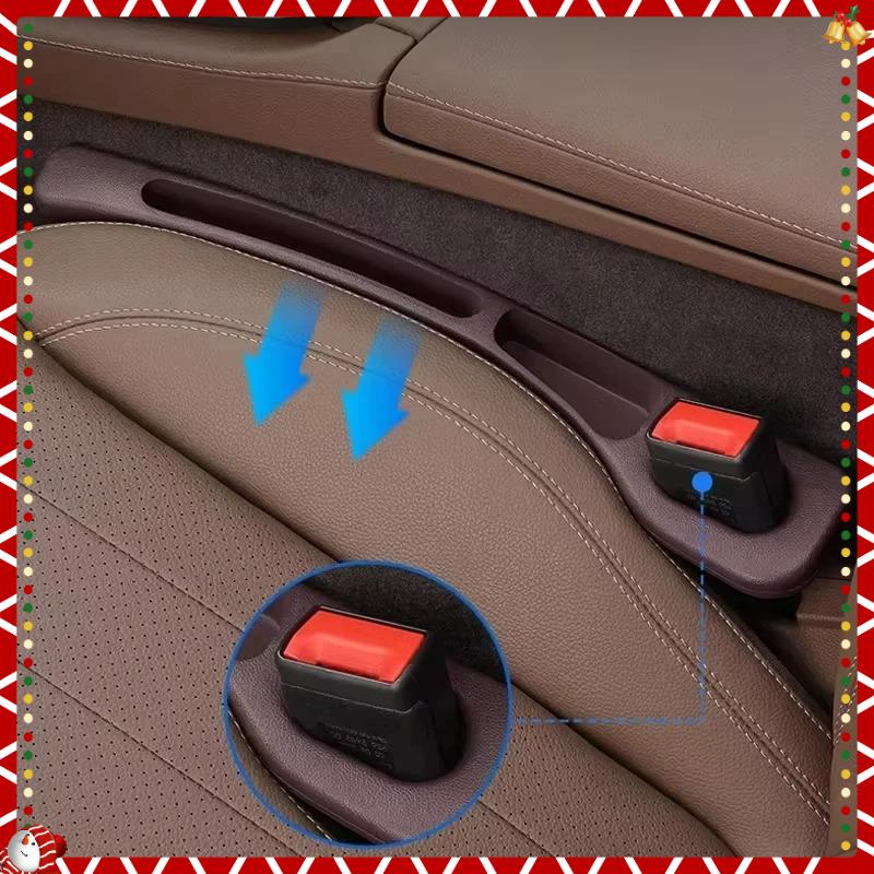 2pcs Car Seat Gap Filler Organizer Waterproof Car Seat Gap Plug Strip with 2 Grooves Seat Gap Storage Auto Interior Accessories